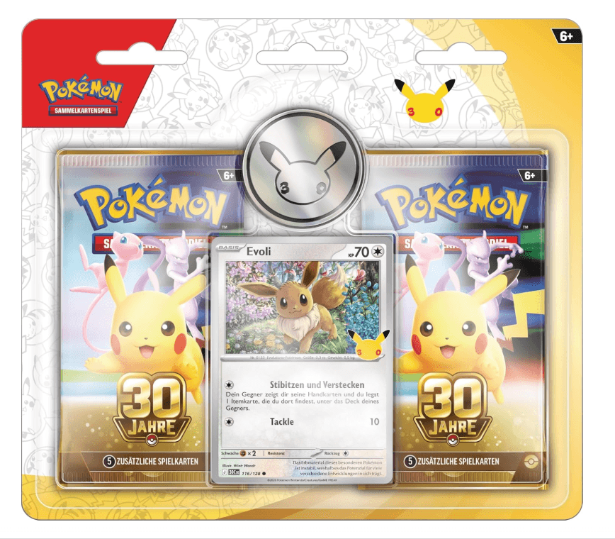 30 Jahre: Evoli 2-Pack Blister Deutsch