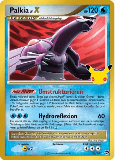 Palkia LV.X (CC) 30 Jahre Pokemon Deutsch NM